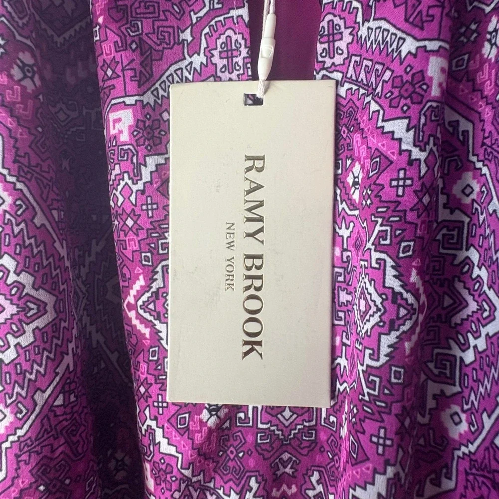 NWT Ramy Brook Preston Medallion Print Halter Mini Dress Size Small - Picture 5 of 9